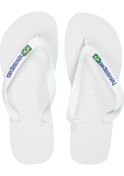 Brasil Logo Beyaz Terlik