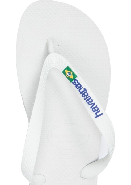 Brasil Logo Beyaz Terlik
