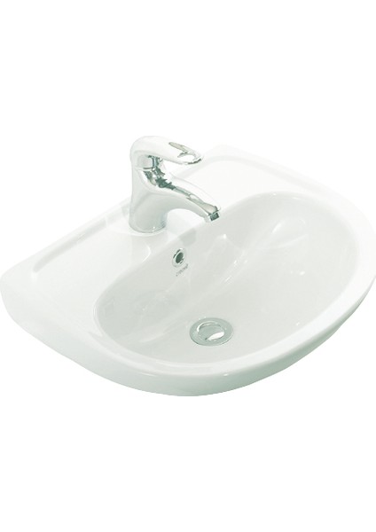Oval Lavabo 36X45 Cm Beyaz