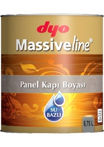 Massiveline Su Bazlı Panel Kapı Boyası 0,75Lt. Beyaz