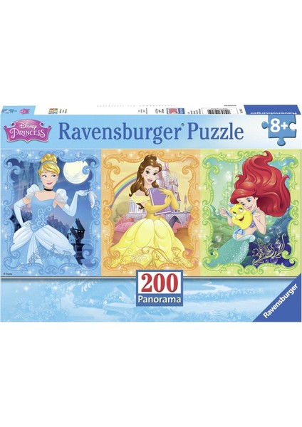 200 Parçalı Panorama Puzzle Want Disney Prensesler-128259