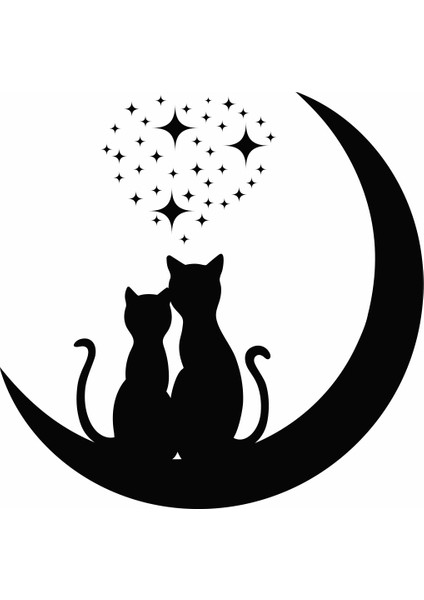 Cats Love Duvar Sticker