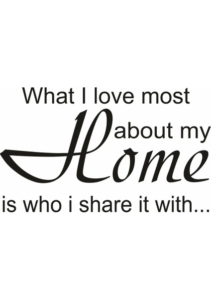 What I Love Most Duvar Sticker fiyatları