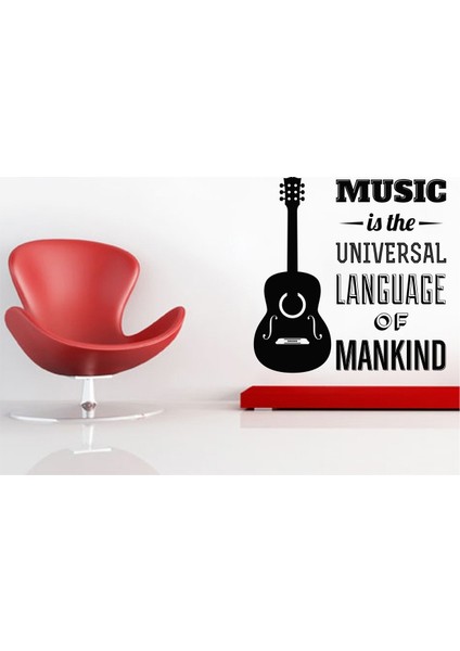 Music is the Universal Language Duvar Sticker