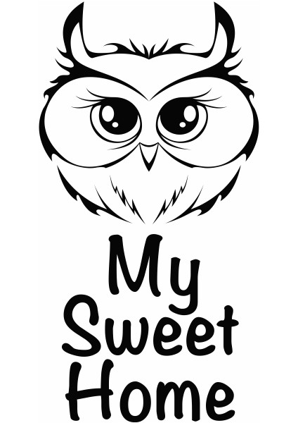 My Sweet Home Duvar Sticker