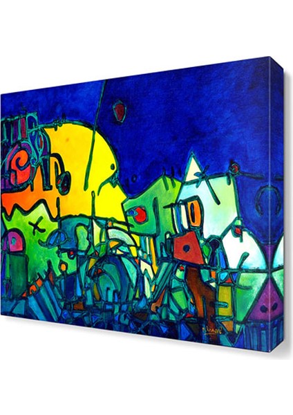 Wassily Kandinsky Mavi Canvas Tablo 30x30 cm