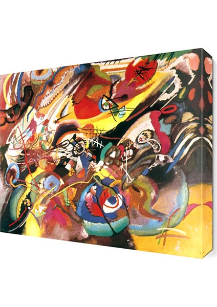 Wassily Kandinsky Desen Canvas Tablo 30x30 cm