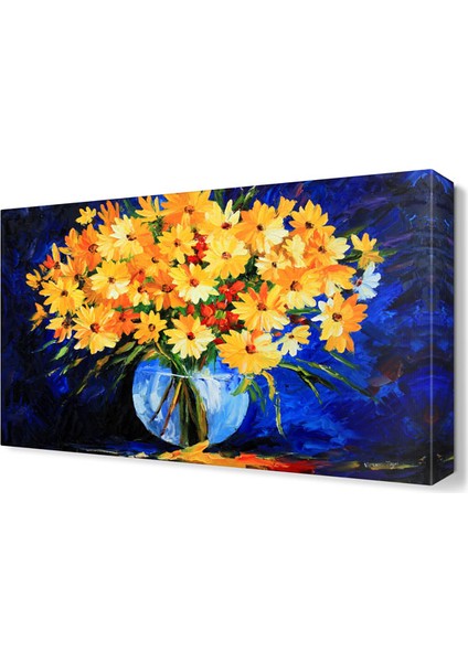Sarı Çiçekler Canvas Tablo 45x30 cm