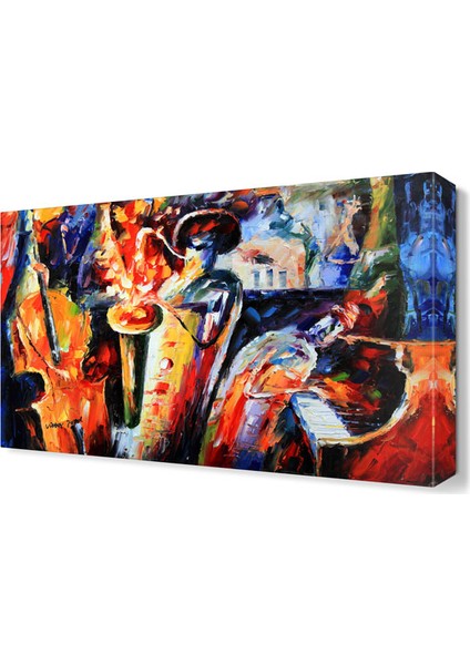 Enstrumanların Dansı Canvas Tablo 90x60 cm