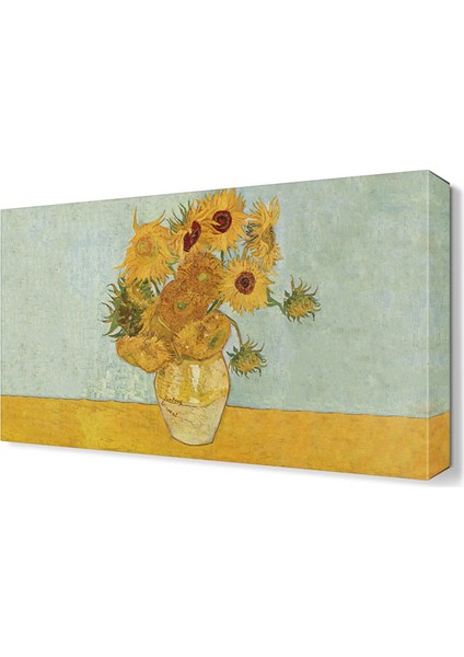 Vincent Van Gogh Sunflowers Canvas Tablo 45x30 cm