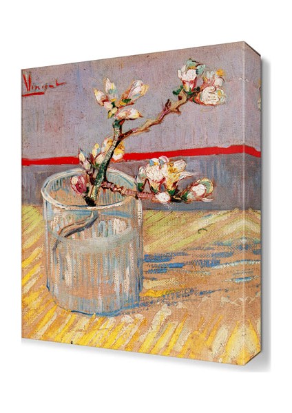 Pembe Çiçek Canvas Tablo 45x30 cm