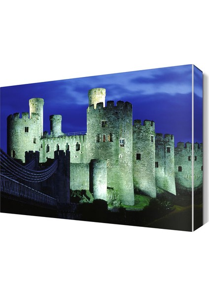 Kule ve Köprü Manzarası Canvas Tablo 45x30 cm