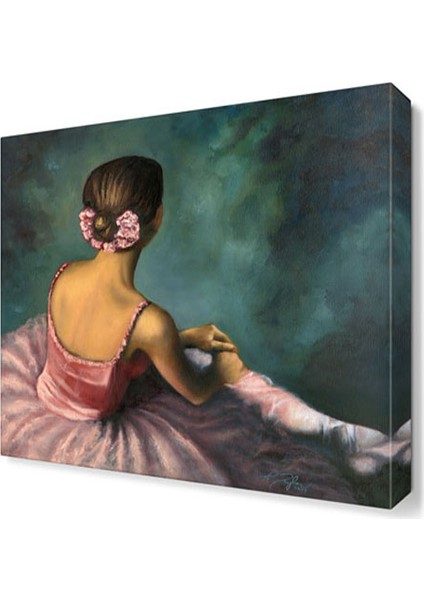 Pembeli Balerin Canvas Tablo 30x30 cm