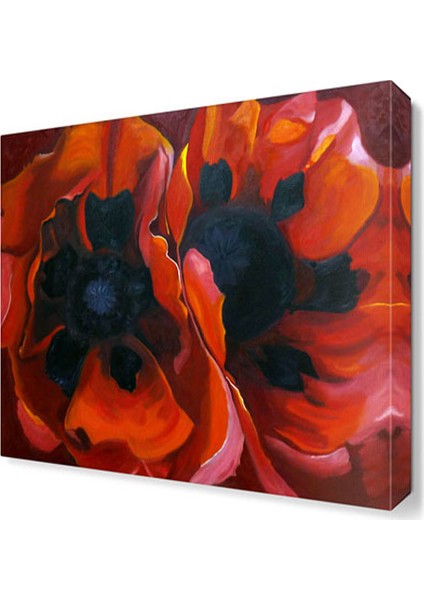 Lale Tomurcuğu Canvas Tablo 40x40 cm