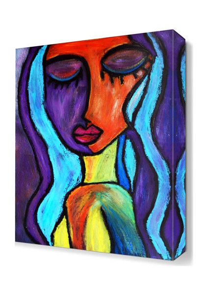 Kadın Portre Tablosu 45x30 cm