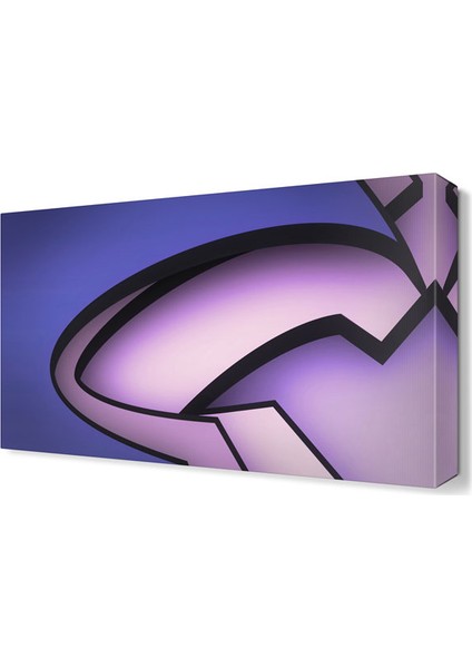 Dekoratif Mor Şekiller Tablosu 60x40 cm