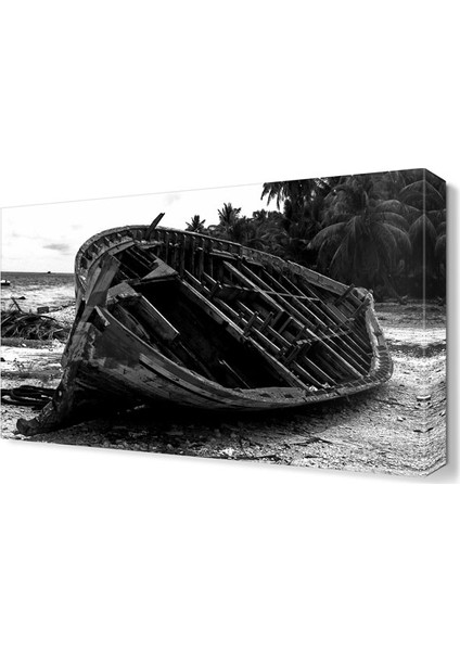 Devrilmiş Sandal Tablosu 90x60 cm