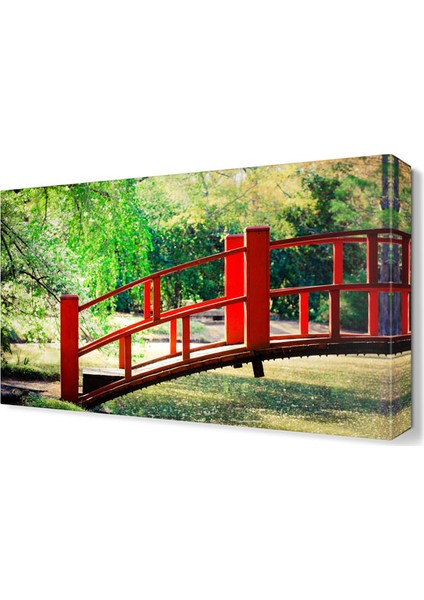 Kırmızı Köprü Tablosu 45x30 cm