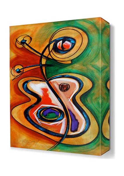 Gitar Canvas Tablo 75x50 cm