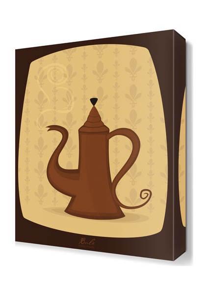 Coffee Pot Tablosu 45x30 cm