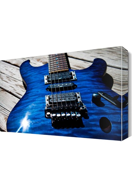 Mavi Gitar Canvas Tablo 45x30 cm