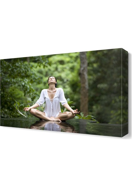 Yoga Pose İstock Tablosu 75x50 cm