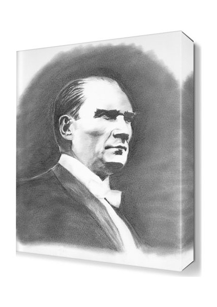 Atatürk Karakalem Tablosu 45x30 cm