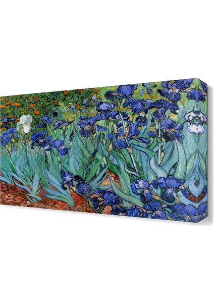 Mavi Çiçek Tarlası Tablosu 105x70 cm