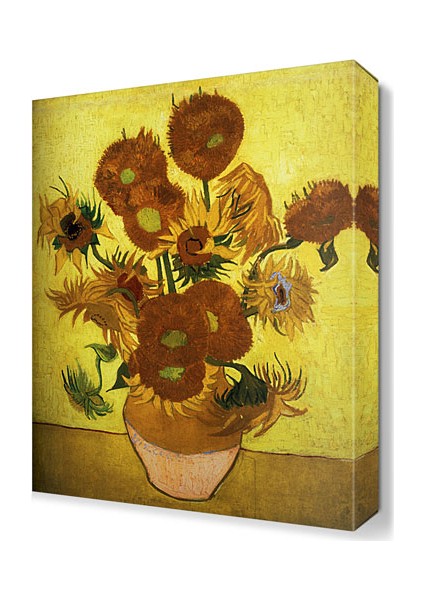 Vincent van Gogh Saksıdaki Çiçekler Tablosu 45x30 cm