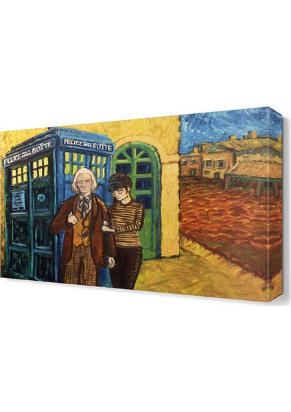 Telefon Kulubesi Tablosu 105x70 cm