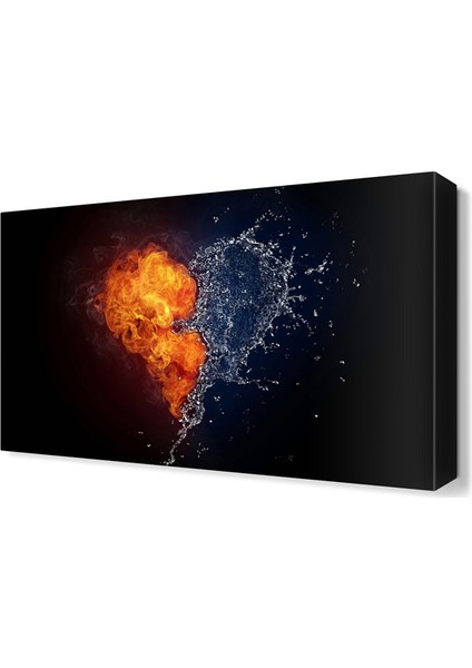 Ateş ve Suyun Aşkı Tablosu 45x30 cm