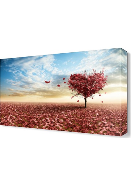 Kalp Ağacı Tablosu 45x30 cm