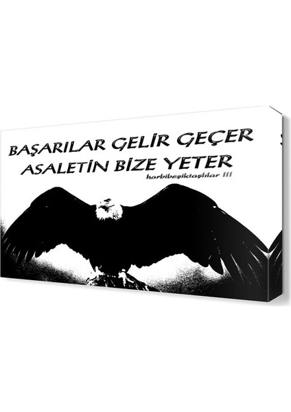 Kara Kartal Tablosu 45x30 cm
