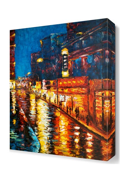 Yağmurlu Yol Tablosu 45x30 cm