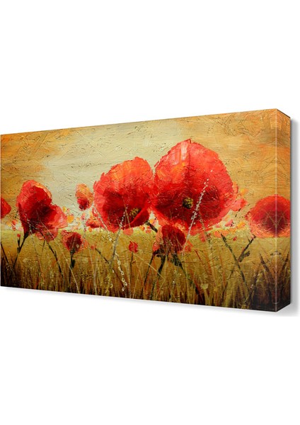 Kırmızı Gelincikler Tablosu 45x30 cm