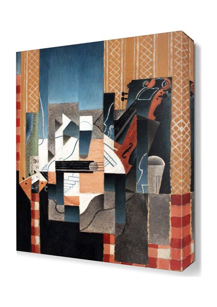 Renk Renk Kareler Tablosu 45x30 cm