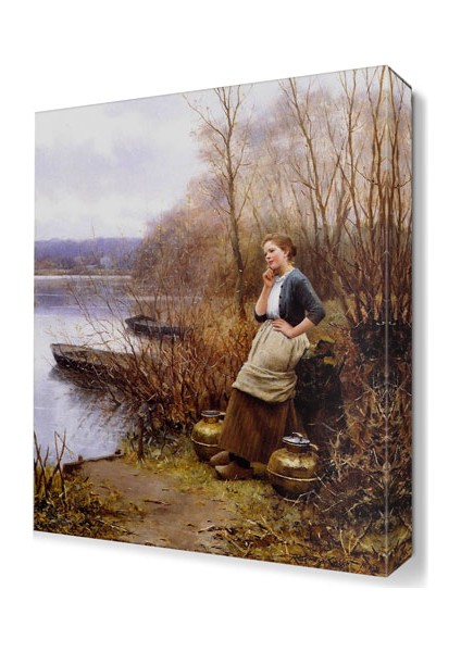 Göl Kenarı Tablosu 45x30 cm