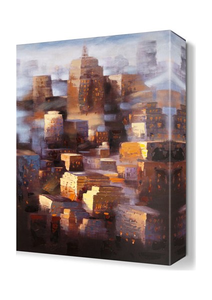Yüksek Binalar Tablosu 45x30 cm