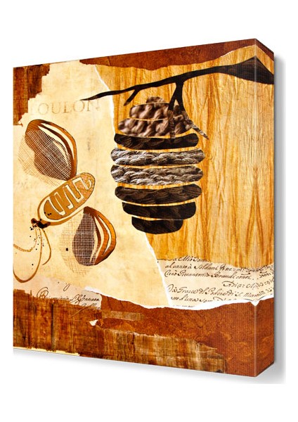 Kahve Tonları Tablosu 45x30 cm