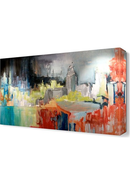 Binalar Şehir Tablosu 45x30 cm