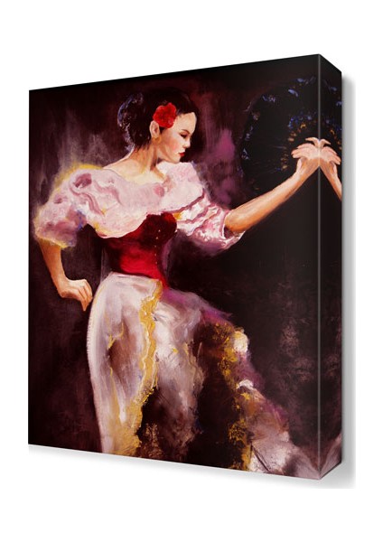 Dans Kıyafeti Tablosu 45x30 cm