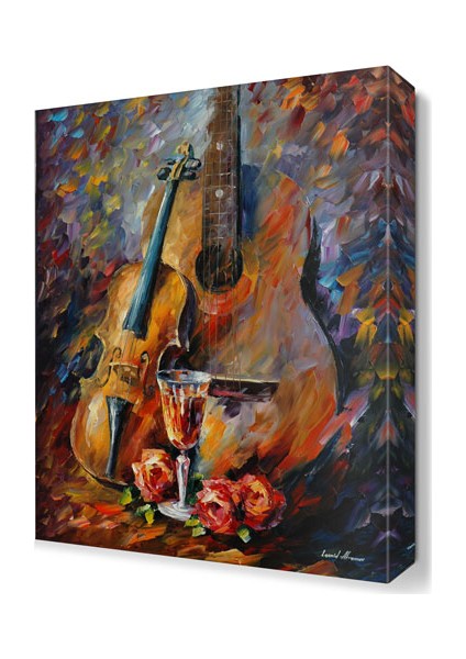 Keman ve Gitar Tablosu 90x60 cm