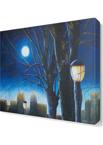 Sokak Lambaları Tablosu 50x50 cm