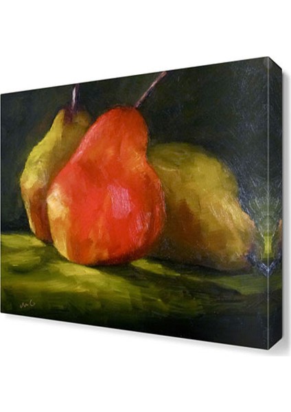 Üç Armut Tablosu 50x50 cm