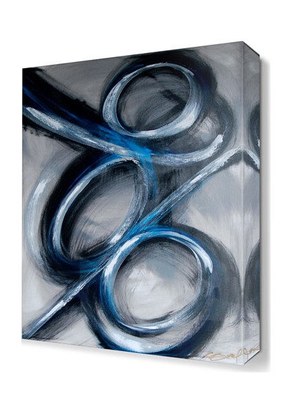Mavi Daireler Tablosu 60x40 cm