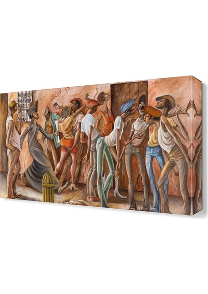 Ernie Barnes Tablosu 60x40 cm