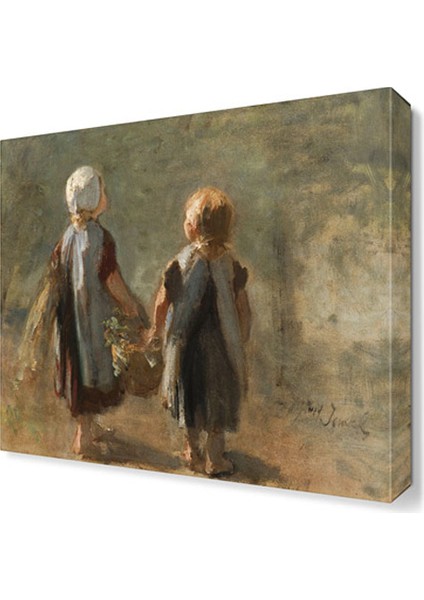 Jozef İsraels Tablosu 40x40 cm