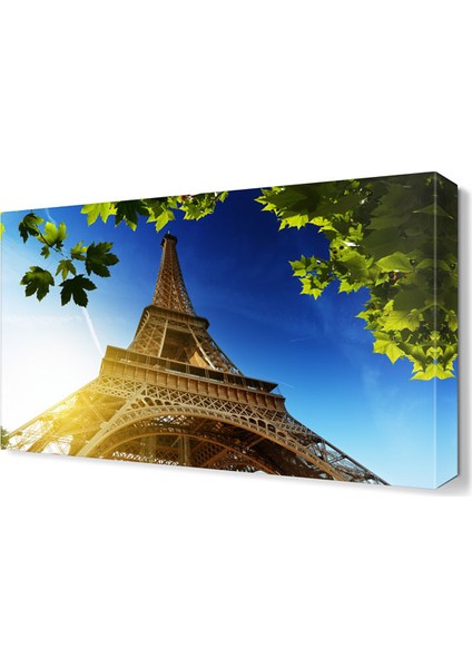 Yapraklar Arasında Eyfel Tablosu 45x30 cm