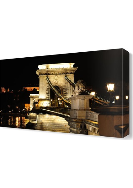 Budapest Chain Bridge Tablosu 45x30 cm