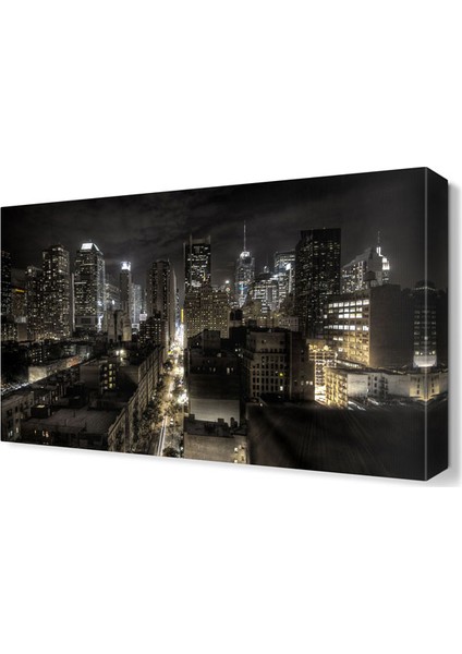 Karanlık Şehir Tablosu 60x40 cm